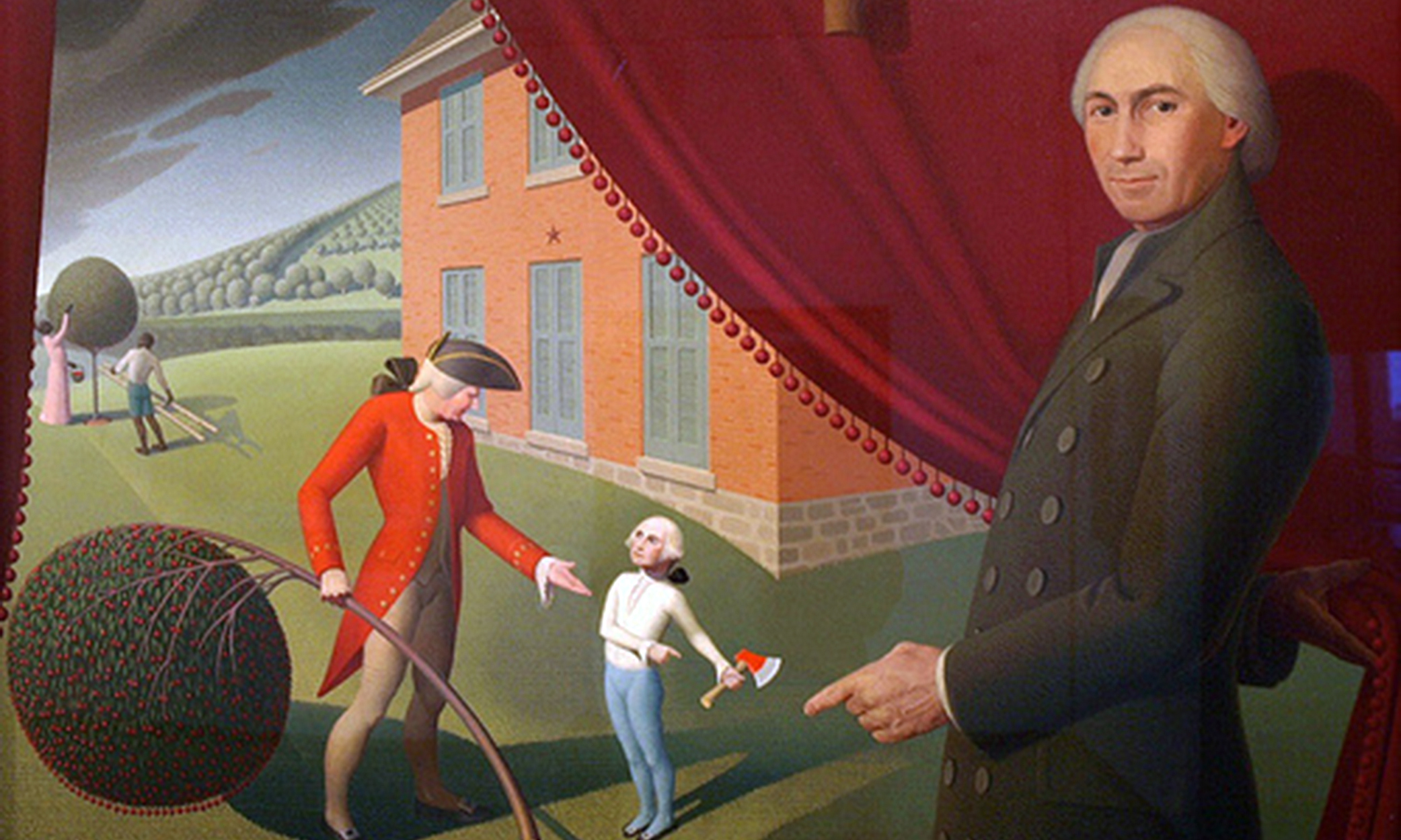 According to legend, the first US president George Washington showed honesty and moral character as a young boy when he confessed to chopping his father’s favourite cherry tree. 