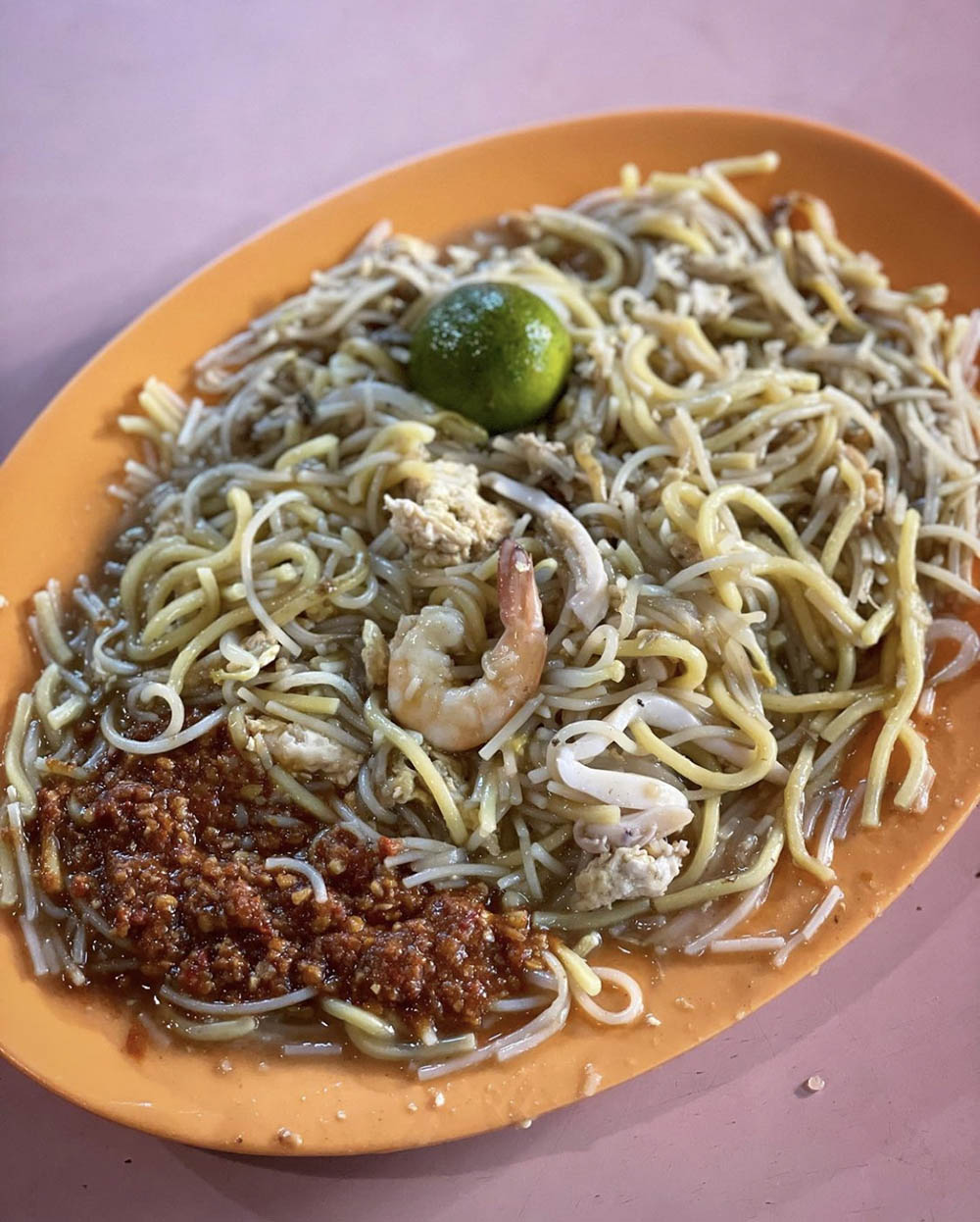 Singapur frittiertes Hokkien Mee